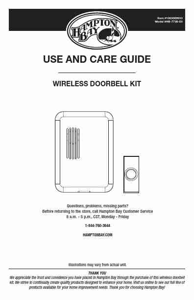 Hampton Bay Wireless Doorbell Manual-page_pdf